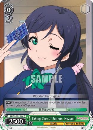 Image of Taking Care of Juniors, Nozomi (LL/EN-W01-066 C) - Love Live! DX