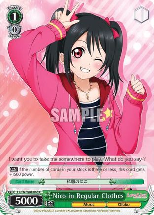 Image of Nico in Regular Clothes (LL/EN-W01-068 C) - Love Live! DX