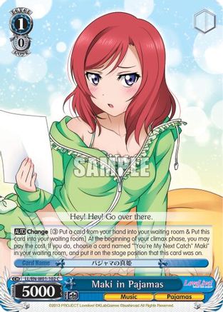 Image of Maki in Pajamas (LL/EN-W01-102 C) - Love Live! DX