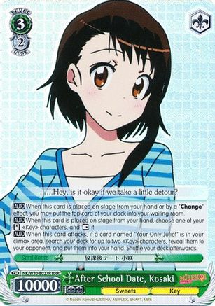 Image of After School Date, Kosaki (RRR) (NK/W30-E027R RRR) - NISEKOI -False Love-