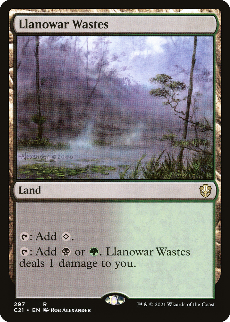 Image of Llanowar Wastes (C21-297) - Commander 2021