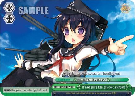 Image of It's Akatsuki's turn, pay close attention! (KC/S25-E079 CC) - KanColle