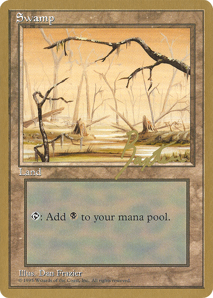 Image of Swamp (A) - 1996 George Baxter (4ED) (WCD-) - Pro Tour Collector Set