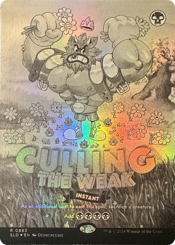 Image of Culling the Weak (SLD-883) - Secret Lair Drop (Borderless) Foil