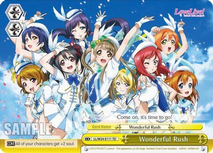 Image of Wonderful Rush (LL/W24-E111 TD) - Love Live!