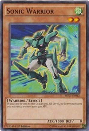 Image of Sonic Warrior (SDSE-EN012) - Structure Deck: Synchron Extreme 1st Edition