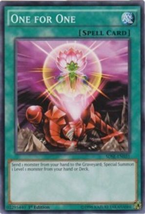 Image of One for One (SDSE-EN031) - Structure Deck: Synchron Extreme 1st Edition