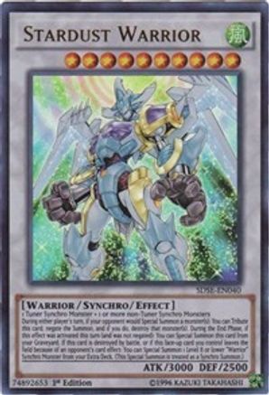 Image of Stardust Warrior (SDSE-EN040) - Structure Deck: Synchron Extreme 1st Edition