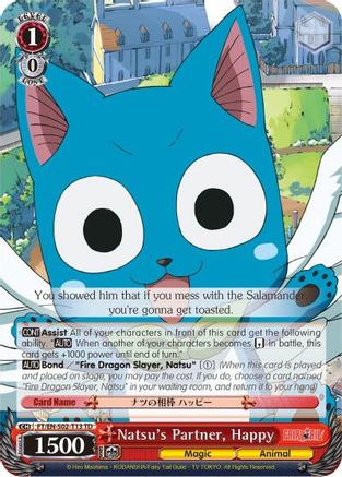 Image of Natsu's Partner, Happy (FT/EN-S02-T13 TD) - Fairy Tail ver.E