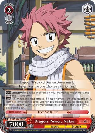Image of Dragon Power, Natsu (FT/EN-S02-T16 TD) - Fairy Tail ver.E
