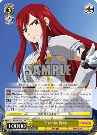 Image of Titania Erza (FT/EN-S02-002 RR) - Fairy Tail ver.E