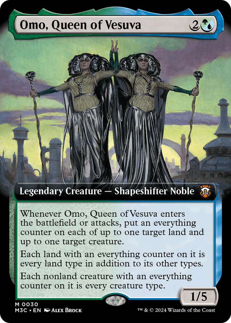 Image of Omo, Queen of Vesuva (Extended Art) (M3C-030) - Modern Horizons 3 Commander: (Extended Art) Foil