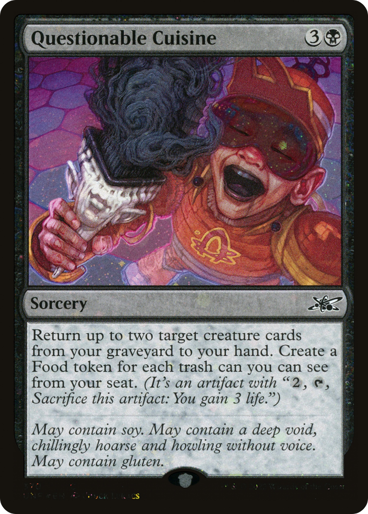 Image of Questionable Cuisine (Galaxy Foil) (UNF-370) - Unfinity Foil