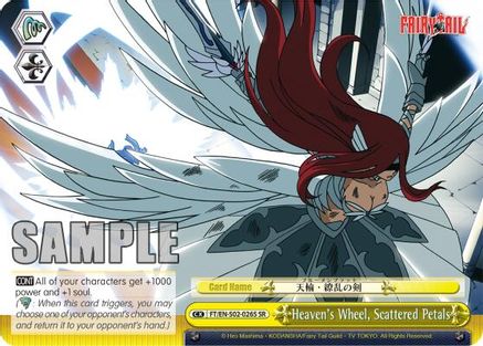 Image of Heaven's Wheel, Scattered Petals (SR) (FT/EN-S02-026S SR) - Fairy Tail ver.E