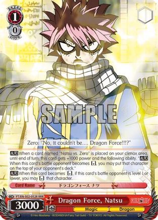 Image of Dragon Force, Natsu (RRR) (FT/EN-S02-052R RRR) - Fairy Tail ver.E