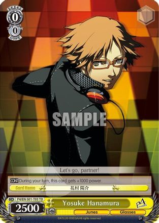 Image of Yosuke Hanamura (P4/EN-S01-T03 TD) - Persona 4 ver.E