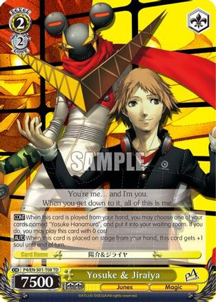 Image of Yosuke & Jiraiya (P4/EN-S01-T08 TD) - Persona 4 ver.E