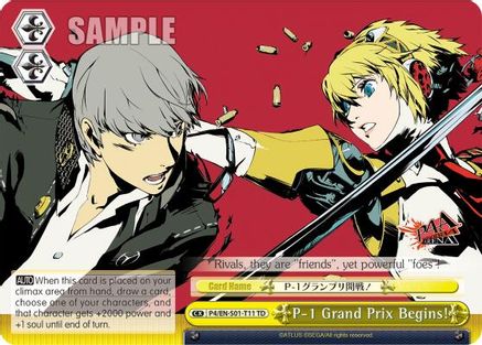 Image of P-1 Grand Prix Begins! (P4/EN-S01-T11 TD) - Persona 4 ver.E