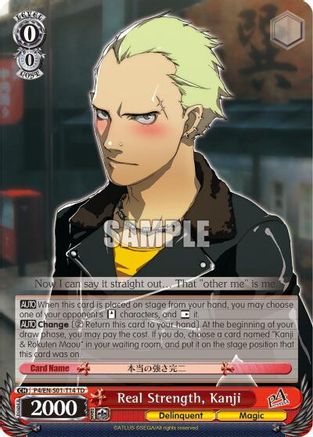 Image of Real Strength, Kanji (P4/EN-S01-T14 TD) - Persona 4 ver.E
