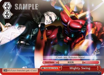 Image of Mighty Swing (P4/EN-S01-T19 TD) - Persona 4 ver.E