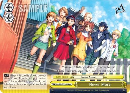 Image of Never More (P4/EN-S01-019 CC) - Persona 4 ver.E