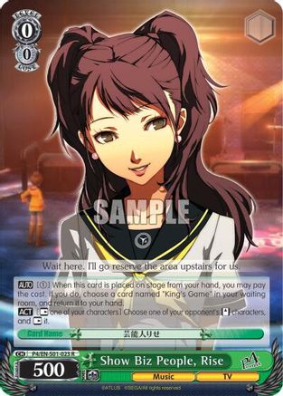 Image of Show Biz People, Rise (P4/EN-S01-023 R) - Persona 4 ver.E