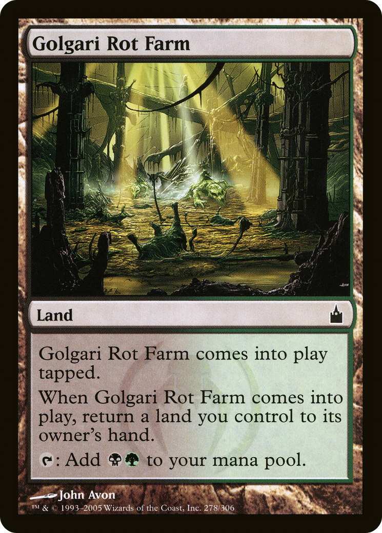 Image of Golgari Rot Farm (RAV-278) - Ravnica: City of Guilds Foil