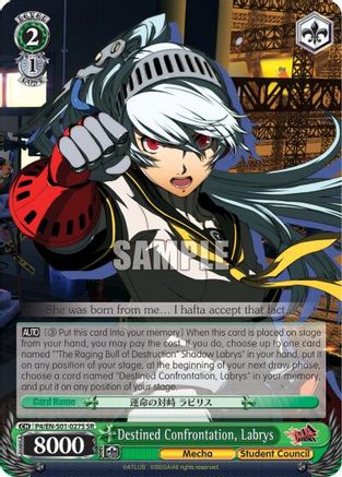 Image of Destined Confrontation, Labrys (SR) (P4/EN-S01-027S SR) - Persona 4 ver.E