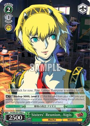 Image of Sisters' Reunion, Aigis (P4/EN-S01-040 C) - Persona 4 ver.E