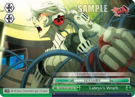 Image of Labrys's Wrath (P4/EN-S01-045 CR) - Persona 4 ver.E