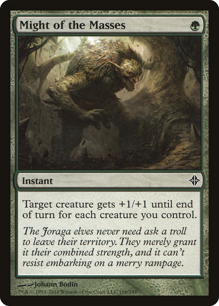 Image of Might of the Masses (ROE-196) - Rise of the Eldrazi Foil