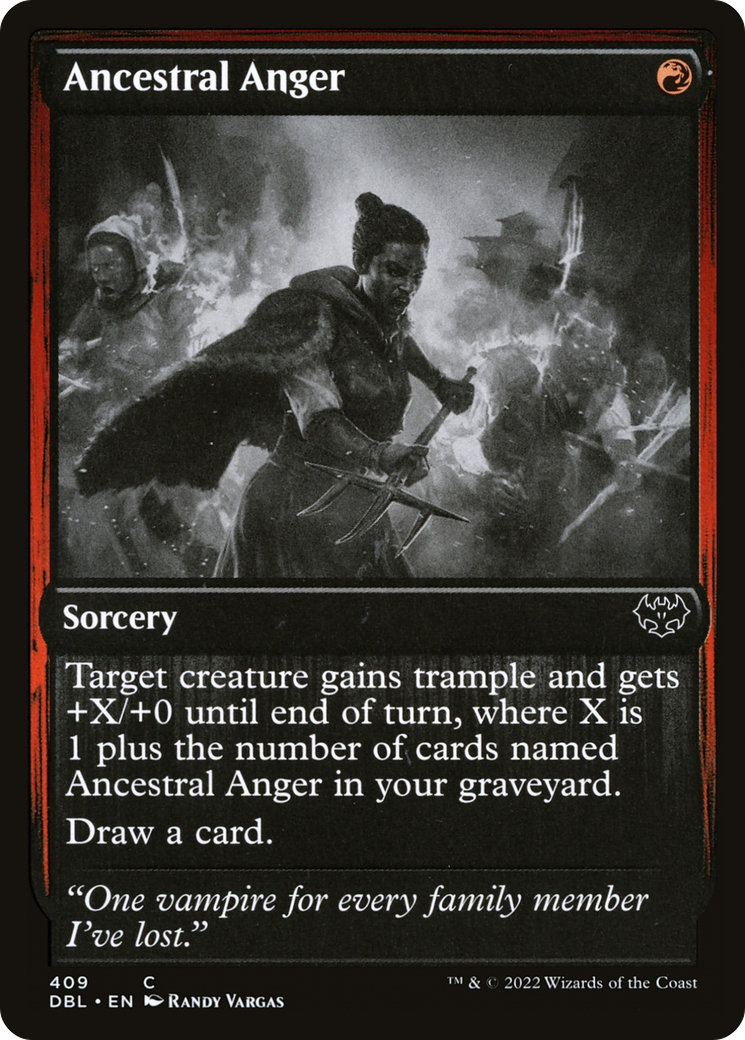 Image of Ancestral Anger (DBL-409) - Innistrad: Double Feature Foil