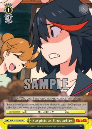 Image of Suspicious Croquettes (KLK/S27-E017 U) - KILL la KILL