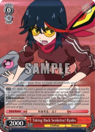 Image of Taking Back Senketsu! Ryuko (KLK/S27-E044 R) - KILL la KILL