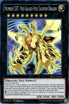 Image of Number C107: Neo Galaxy-Eyes Tachyon Dragon (MP15-EN023) - 2015 Mega-Tins Mega Pack 1st Edition