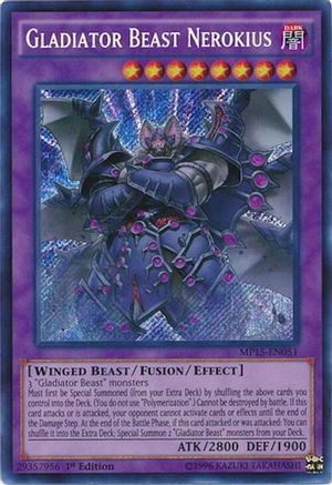 Image of Gladiator Beast Nerokius (MP15-EN051) - 2015 Mega-Tins Mega Pack 1st Edition