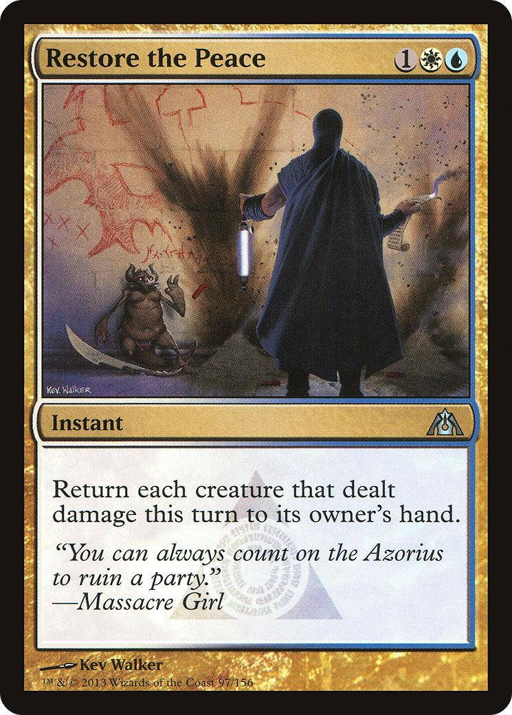 Image of Restore the Peace (DGM-097) - Dragon's Maze Foil