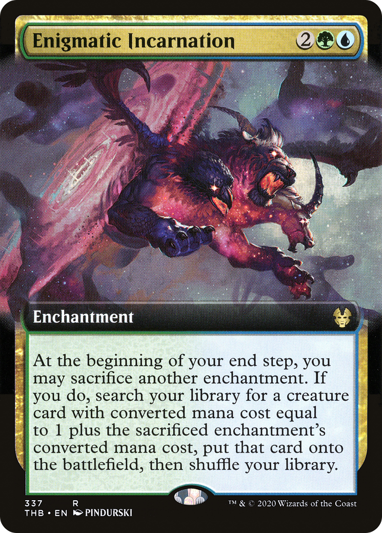 Image of Enigmatic Incarnation (Extended Art) (THB-337) - Theros Beyond Death: (Extended Art)
