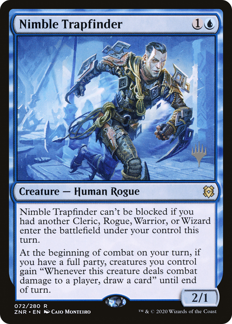 Image of Nimble Trapfinder (PPZNR-72P) - Zendikar Rising Promos