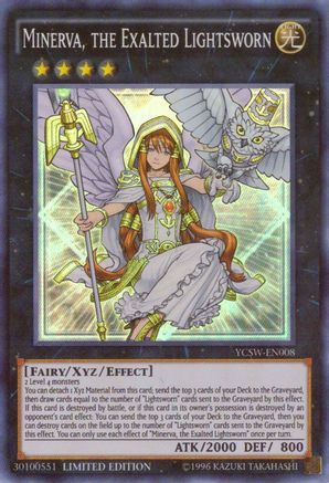 Image of Minerva, the Exalted Lightsworn (Super Rare) (YCSW-EN008) - Yu-Gi-Oh! Championship Series Prize Cards Limited