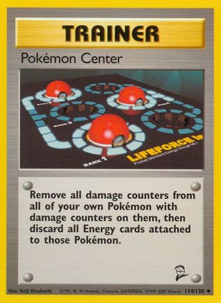 Image of Pokemon Center 114/130  Base Set 2 - Uncommon