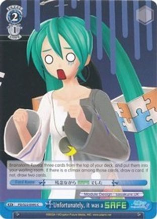 Image of Unfortunately, it was a SAFE (PD/S22-E095 C) - Hatsune Miku -Project DIVA- f