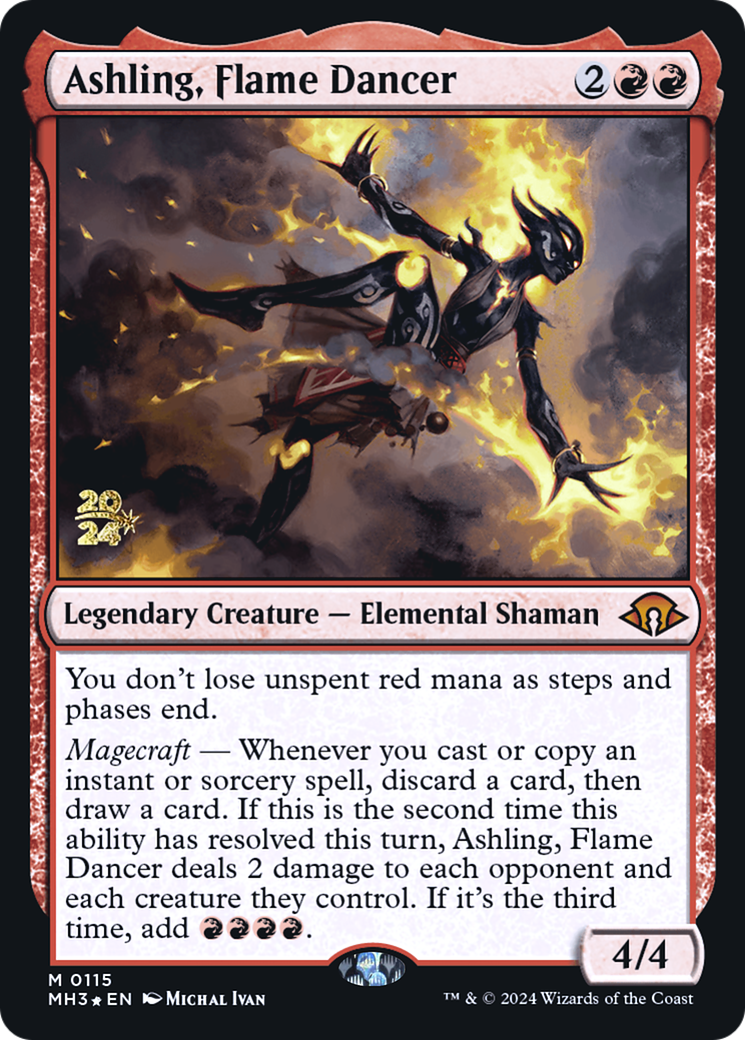 Image of Ashling, Flame Dancer (PRE-115) - Modern Horizons 3 Promos Foil