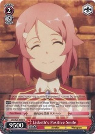 Image of Lisbeth's Positive Smile (SAO/S20-E060 U) - Sword Art Online