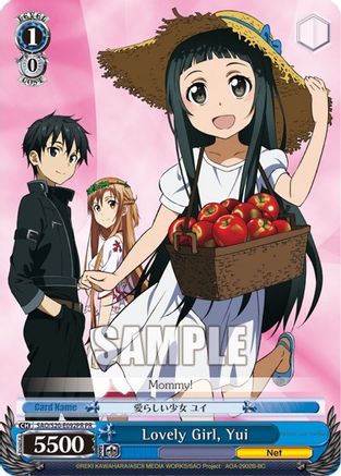 Image of Lovely Girl, Yui (Alternate Art Promo) (SAO/S20-E092 PR) - Sword Art Online