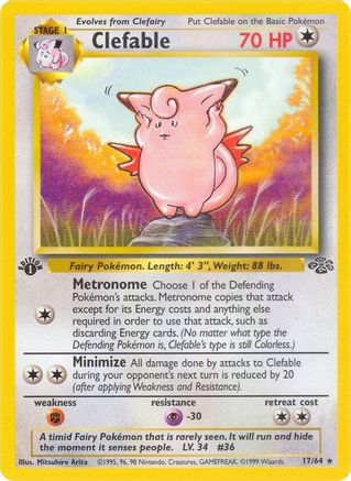 Image of Clefable (17) 017/64  - Unlimited Jungle - Rare