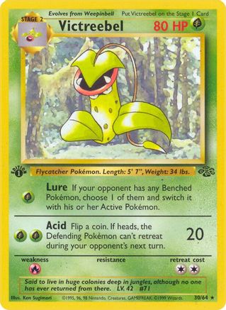 Image of Victreebel (30) 030/64  - 1st Edition Jungle - Rare