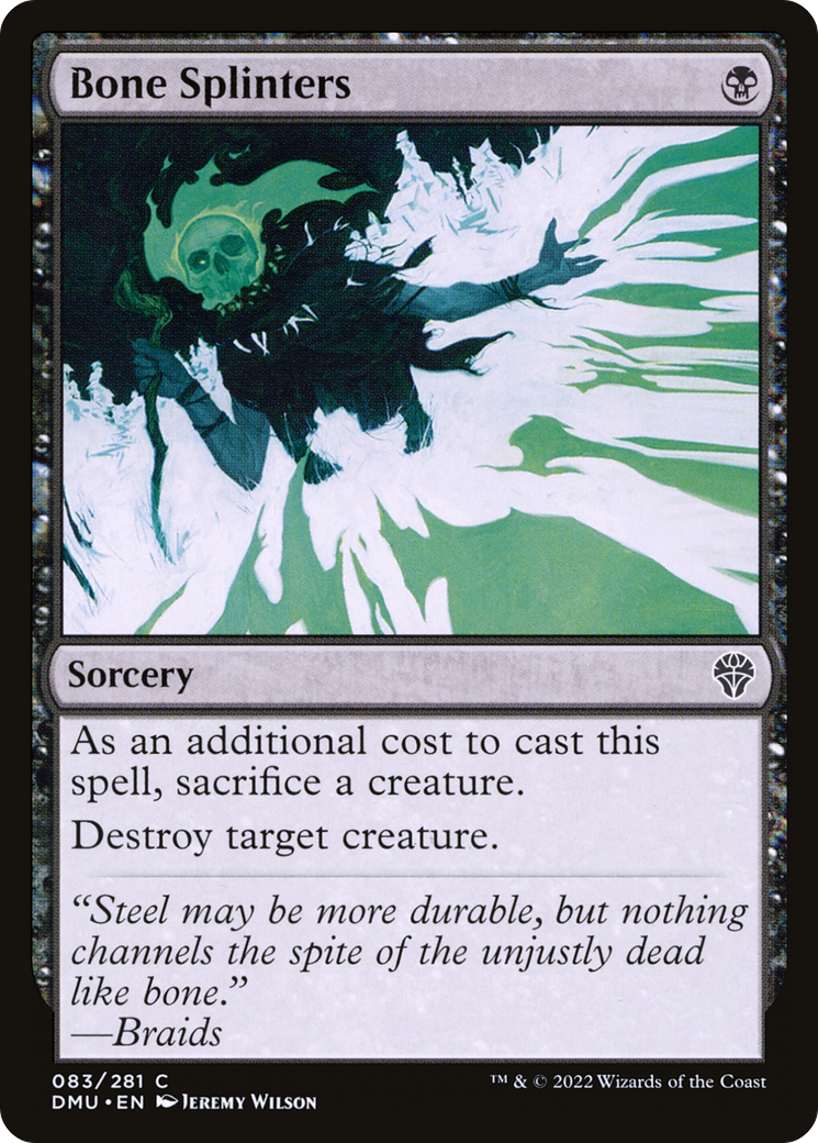 Image of Bone Splinters (DMU-083) - Dominaria United Foil