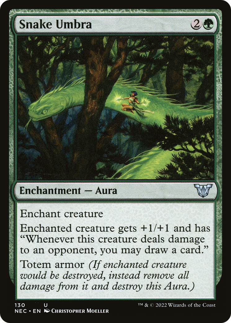 Image of Snake Umbra (NEC-130) - Neon Dynasty Commander