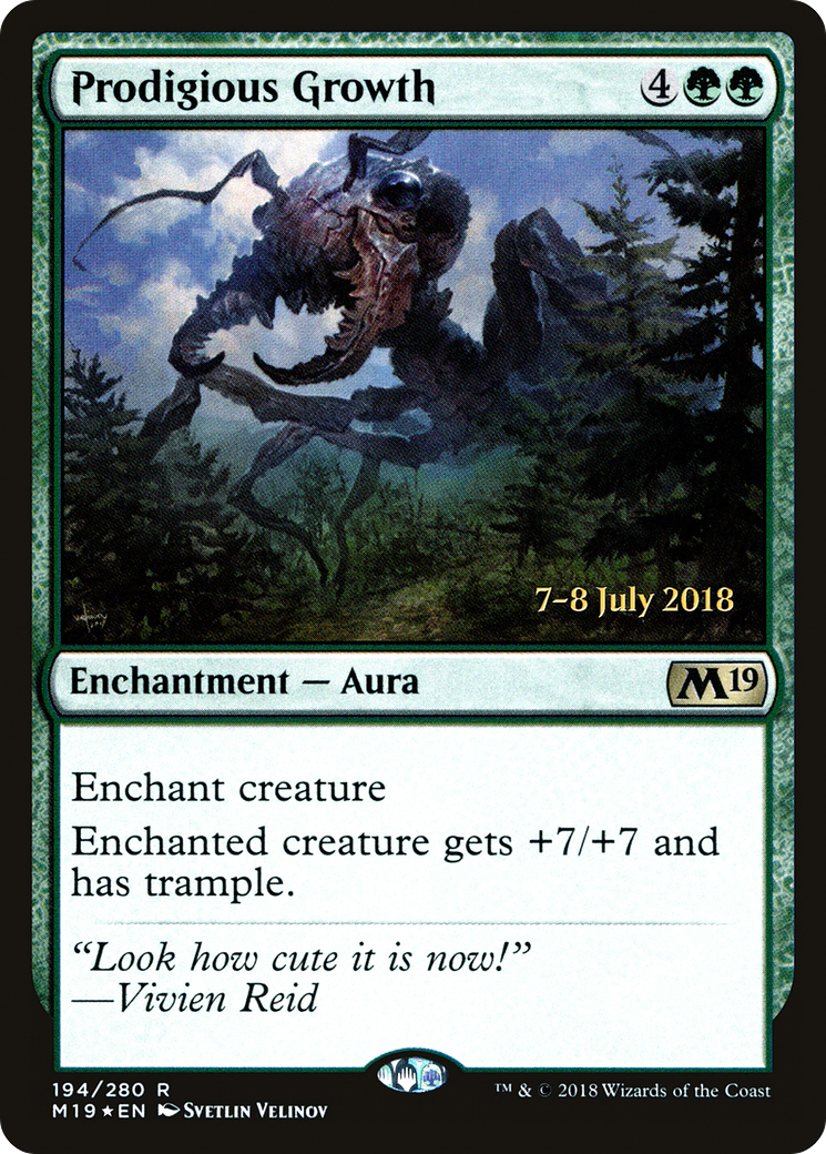 Image of Prodigious Growth (PRE-194) - Core Set 2019 Promos Foil